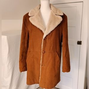 Men's vintage 1970s cordaroy sears coat